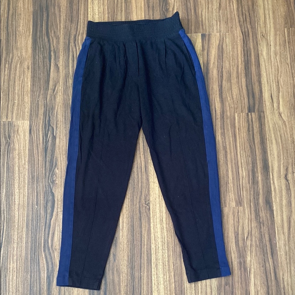 Lacoste Track Pants with Blue Side Stripe